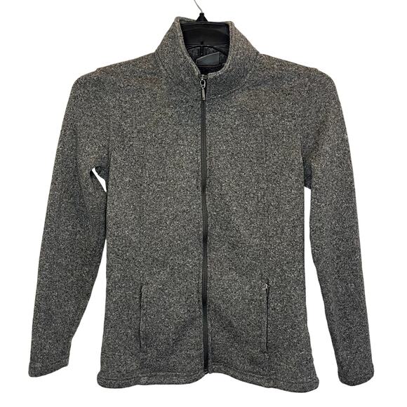 Merrell Womens Full Zip Sweatshirt | Heavy Weight Warm | Marled Gray Size Small - Picture 1 of 5